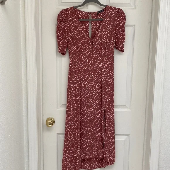 bust midi dress Mariana Yellow Lace Bust Midi Dress - US 6